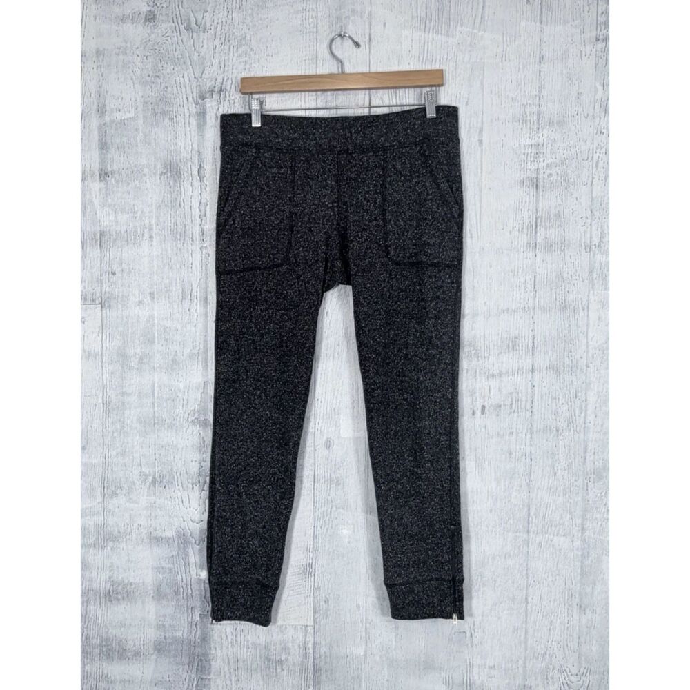 CABi Women Athleisure Pull On Pants Pockets Ankle Zip Women's M Charcoal Gray